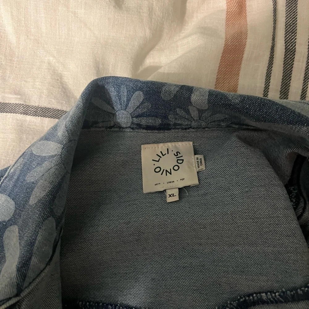 Lili Sidonio Jean jacket. Sz XL - Picture 4 of 7